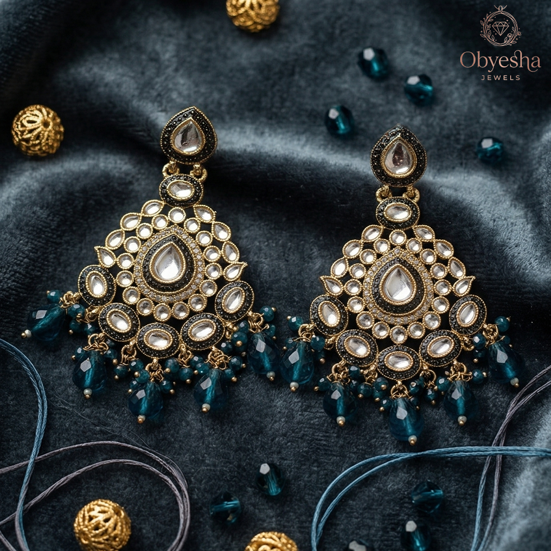 Pack of 3 Royal Ethnic Jhumka & Oxidised Statement Earrings Combo for Women | Premium 3 Pair Designer Festive Earrings Set